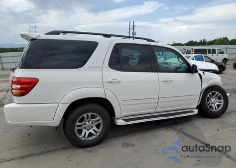 2003 Toyota Sequoia Limited z USA, uszkodzony, nr VIN 5TDBT48A53S161014